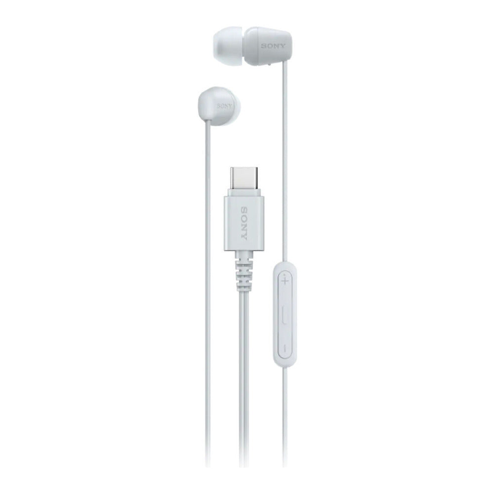 Sony IER-EX15C USB-C Wired Earphones - Plug and Play (White)