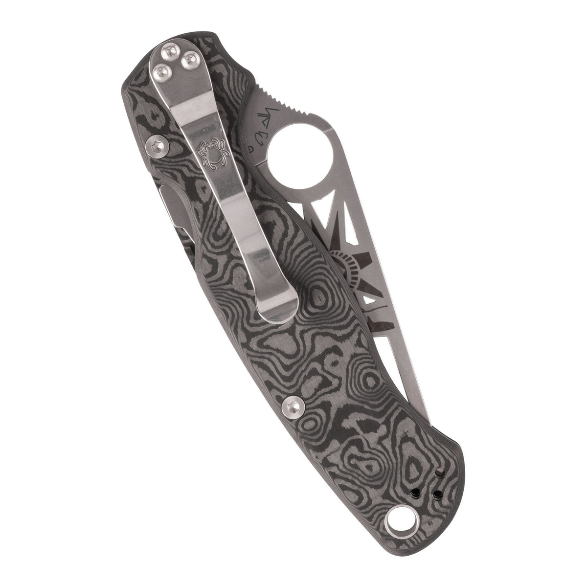 Spyderco Para Military 2 Folding Knife - CPM SPY27 Steel Blade (Statue of Liberty)