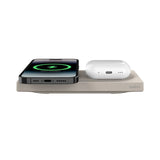 Belkin BoostCharge Pro 2-in-1 Wireless Charging Pad (15W, Sand) (Open Box)