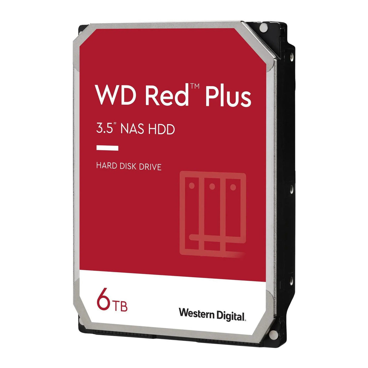 Western Digital 6TB WD Red Plus NAS Internal Hard Drive HDD