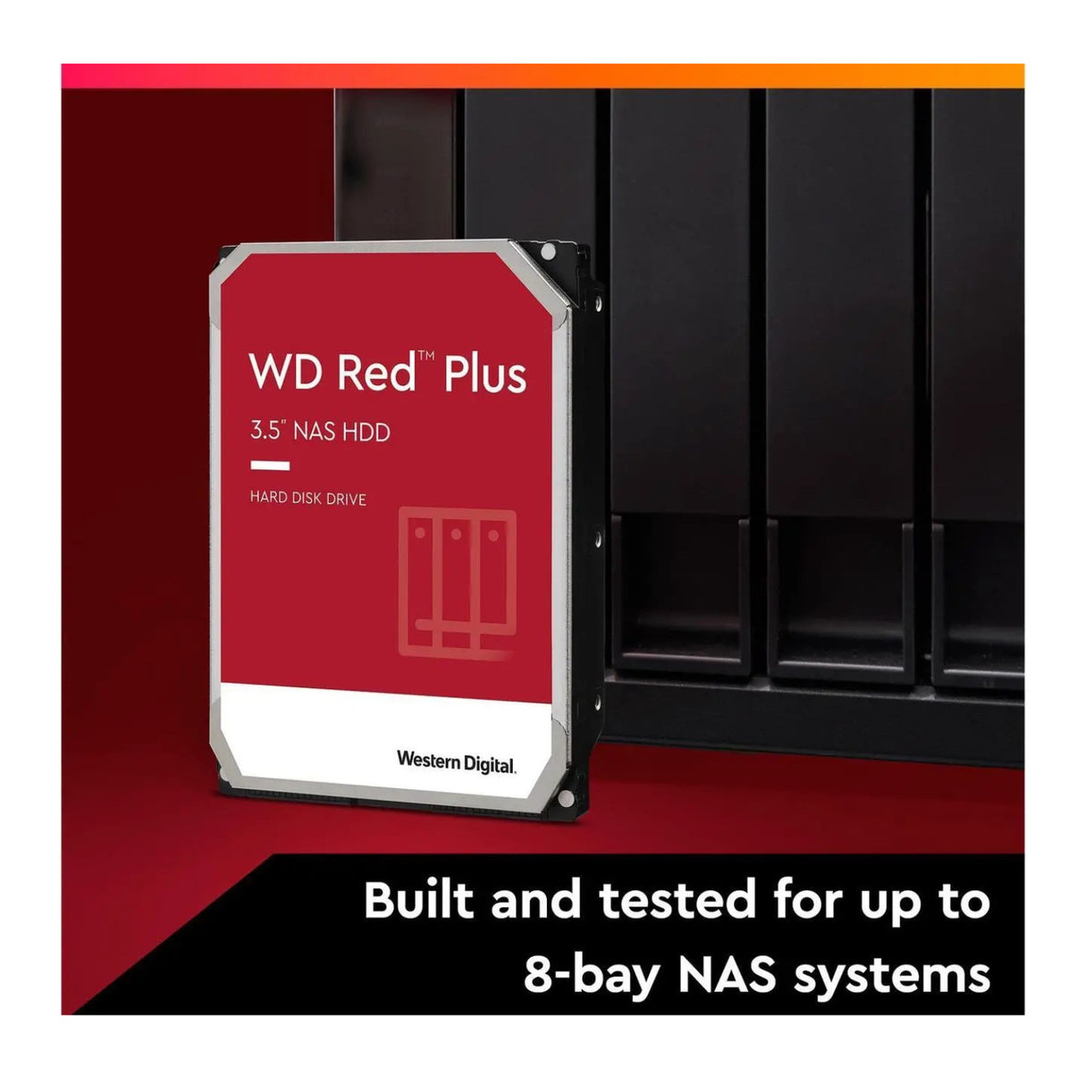 Western Digital 6TB WD Red Plus NAS Internal Hard Drive HDD