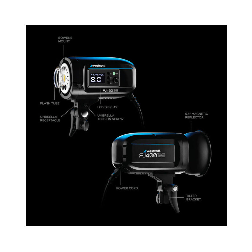 Westcott FJ400-SE 3-Light Studio Strobe Kit with FJ-X3 S Wireless Trigger (Sony) (Open Box)
