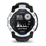 Garmin Instinct 3 50mm GPS Smartwatch (Whitestone/Black with Bolt Blue)