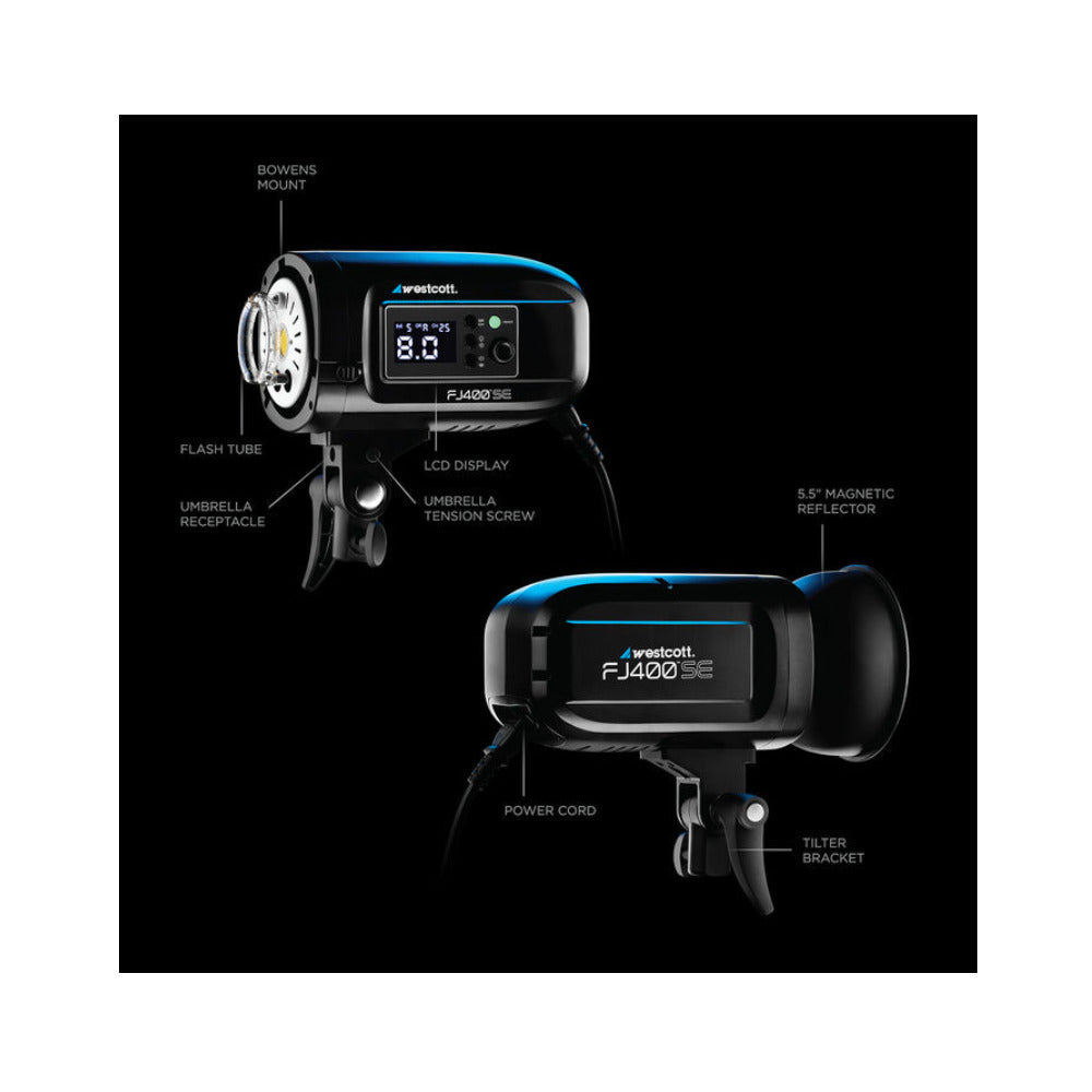 Westcott FJ400-SE 2-Light Studio Strobe Kit with FJ-X3 S Wireless Trigger (Sony) (Open Box)