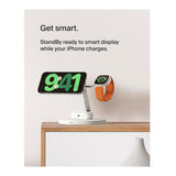 Belkin MagSafe 3-in-1 Wireless Charging Stand for iPhone 16/15/14/13/12 (White)