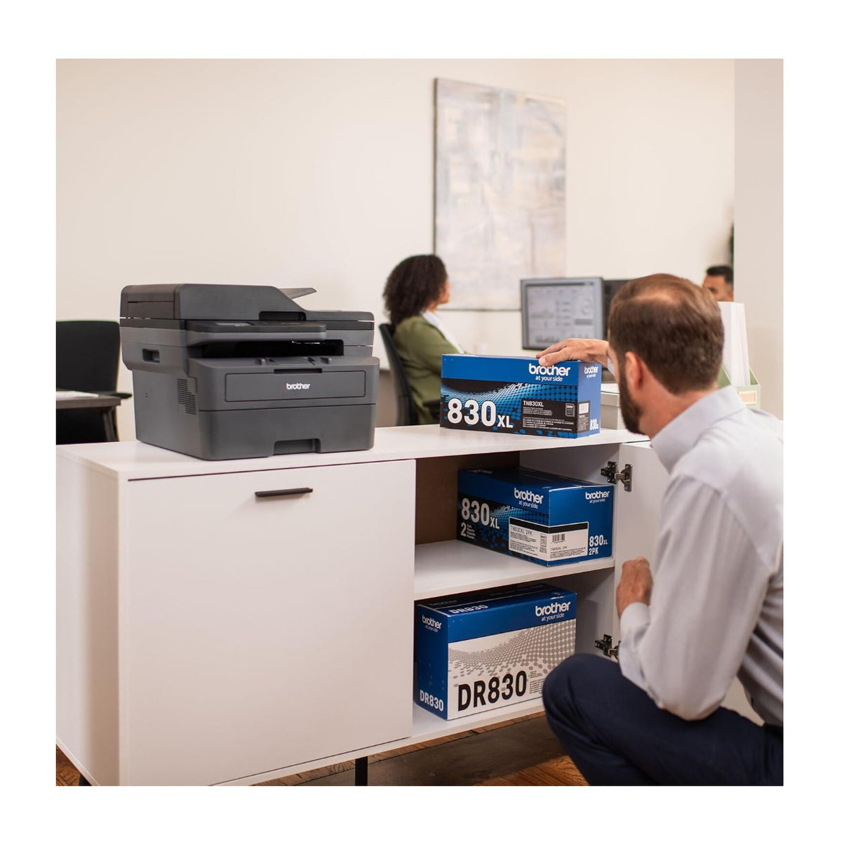 Brother Genuine TN830XL 2PK Black High Yield Printer Toner Cartridge (2-Pack)