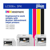 Brother Genuine 3-Pack High Yield Color Ink Cartridges (Cyan/Magenta/Yellow)