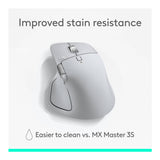 Logitech MX Master 4 Wireless Mouse - 8000 DPI Sensor, Multi-Device (Pale Gray)