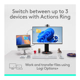 Logitech MX Master 4 Wireless Mouse - 8000 DPI Sensor, Multi-Device (Pale Gray)