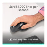 Logitech MX Master 4 Wireless Mouse - 8000 DPI Sensor, Multi-Device (Pale Gray)