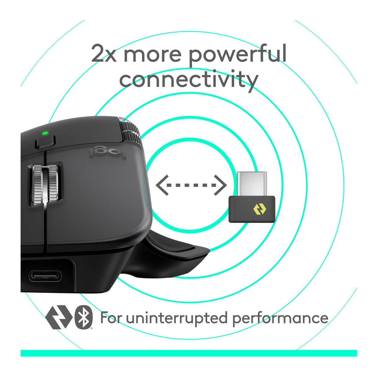 Logitech MX Master 4 Wireless Mouse - 8000 DPI Sensor, Multi-Device (Black)