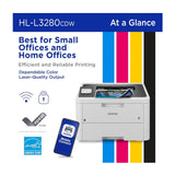 Brother 2.7 Inch Touchscreen Wireless Compact Digital Color LED Laser Printer