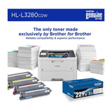 Brother 2.7 Inch Touchscreen Wireless Compact Digital Color LED Laser Printer