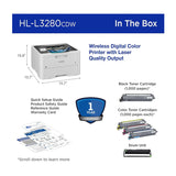 Brother 2.7 Inch Touchscreen Wireless Compact Digital Color LED Laser Printer