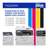 Brother Genuine 4-Pack Printer Toner Cartridges (Black,Cyan,Magenta,Yellow)
