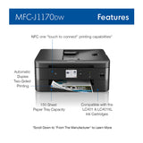Brother MFC-J1170DW Wireless Color Inkjet All-in-One Printer