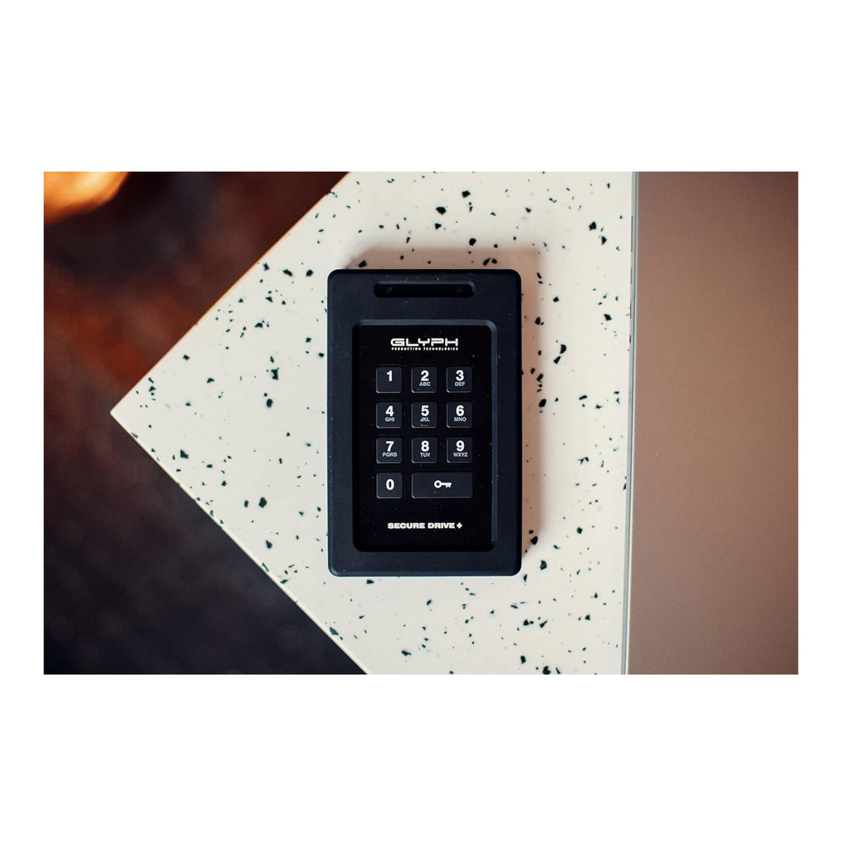 Glyph SecureDrive+ 2TB Encrypted External Drive with Keypad, Rugged Tamper-Proof