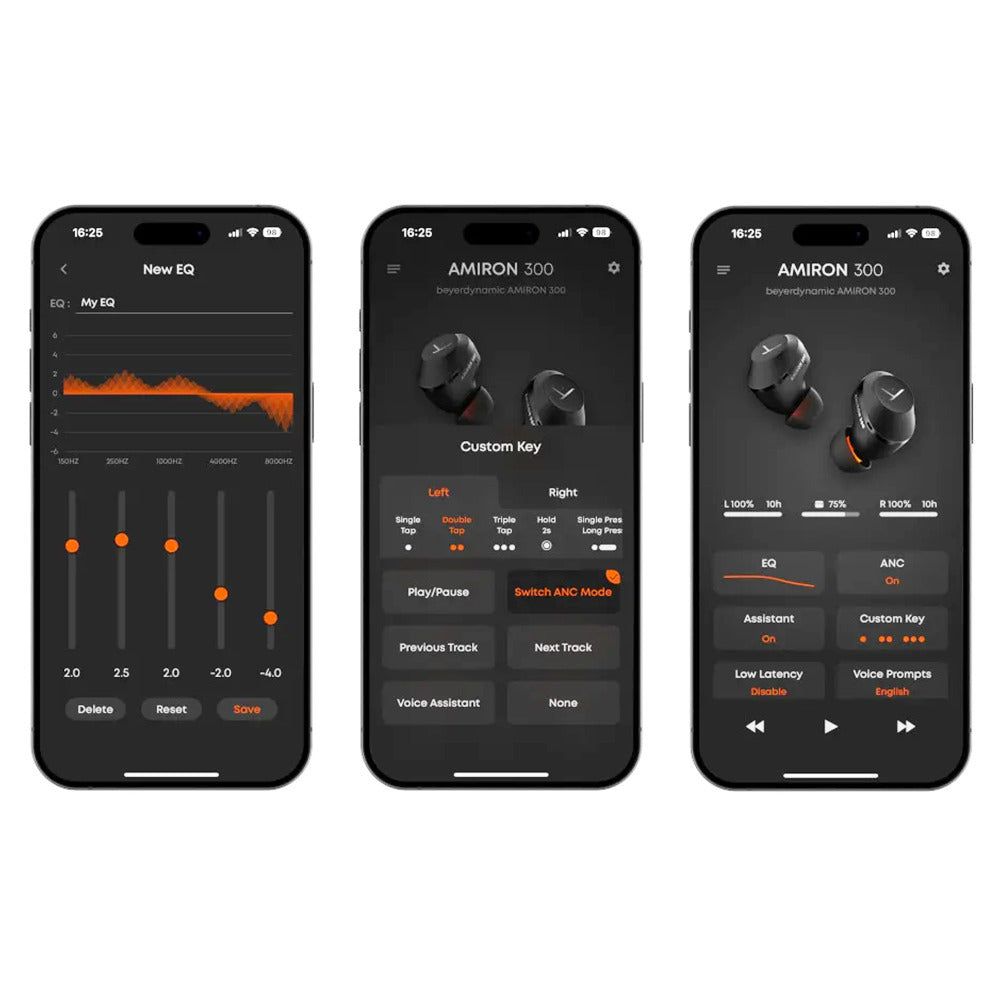 Beyerdynamic Amiron 300 Wireless Earbuds with Active Noise Cancellation (Black)