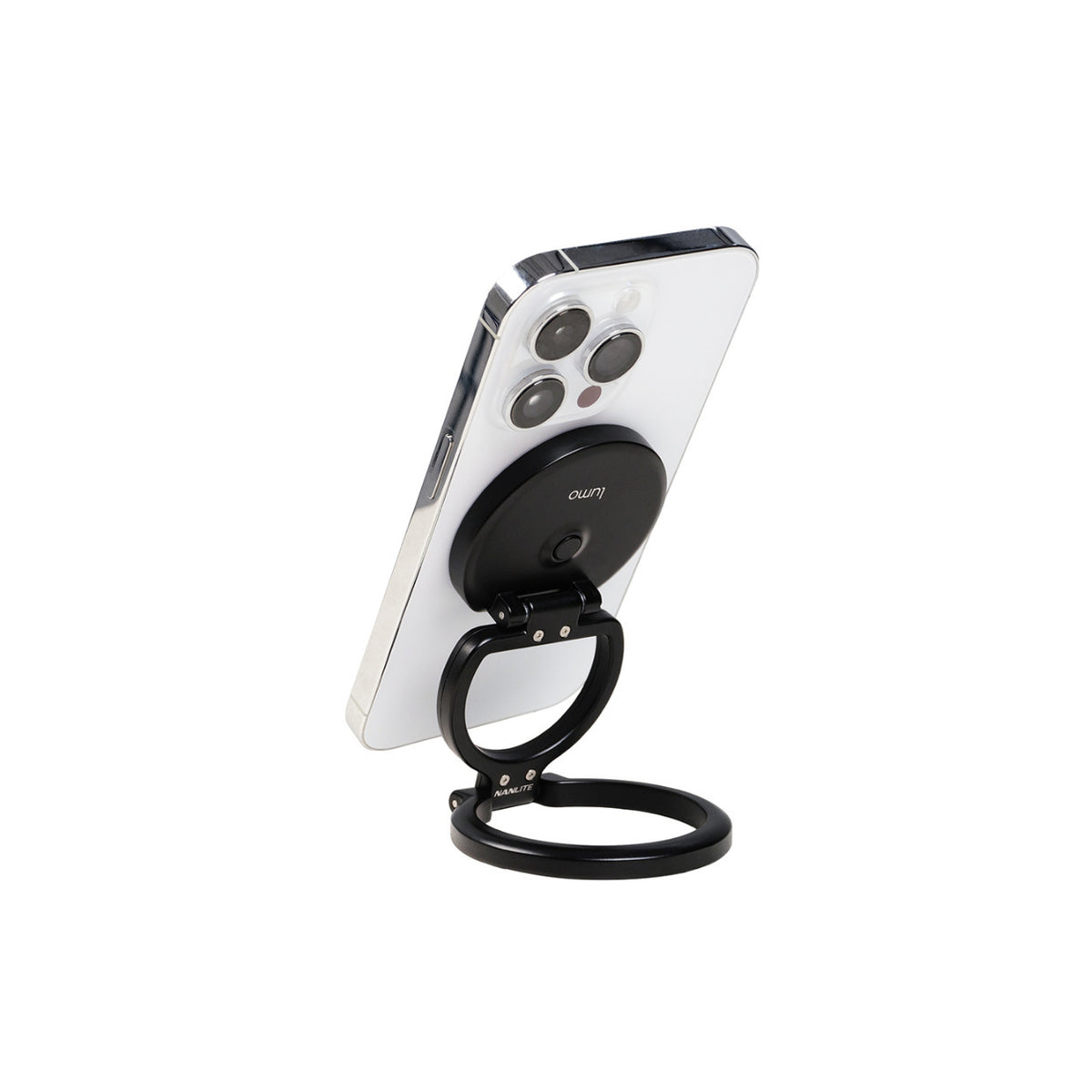 Nanlite Lumo LED Phone Ring Light (MagSafe Compatible) (Polar Black)