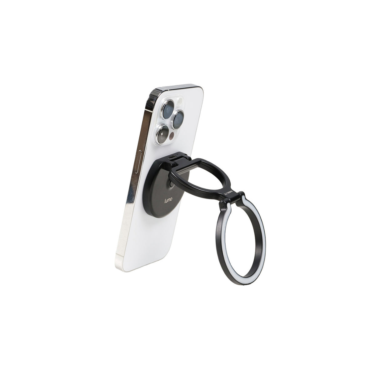 Nanlite Lumo LED Phone Ring Light (MagSafe Compatible) (Polar Black)