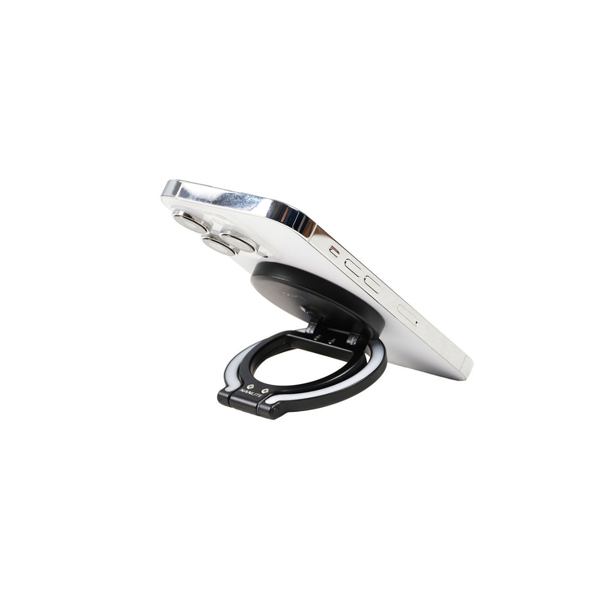 Nanlite Lumo LED Phone Ring Light (MagSafe Compatible) (Polar Black)