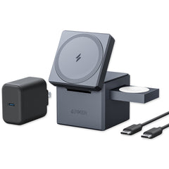 Anker 3-in-1 Wireless Charger with MagSafe for iPhone, Apple Watch, and AirPods (Open Box)