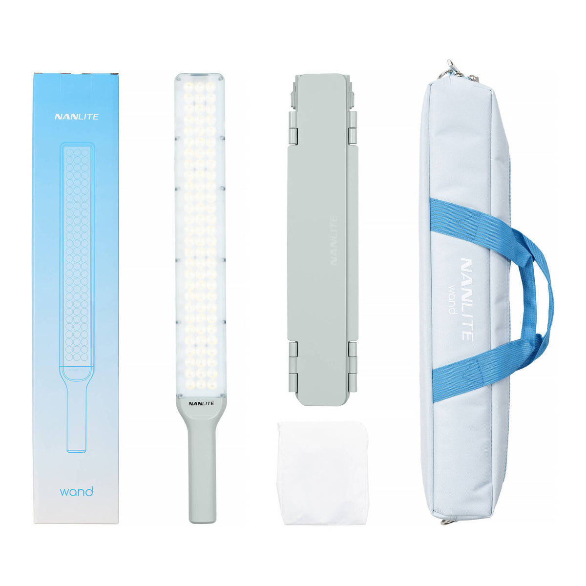 Nanlite RGB LED Wand - Full-Color Handheld Tube Light (Mint Blue) (Open Box)