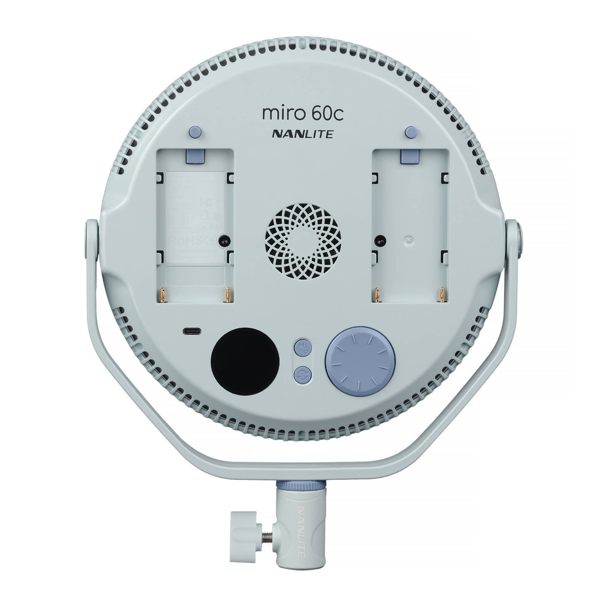 Nanlite miro 60C LED Full-Color Round Panel Light (Mint Blue) (Open Box)