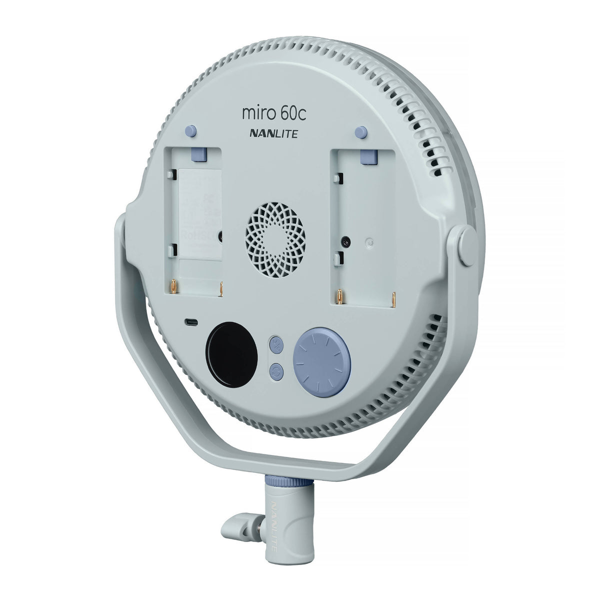 Nanlite miro 60C LED Full-Color Round Panel Light (Mint Blue) (Open Box)