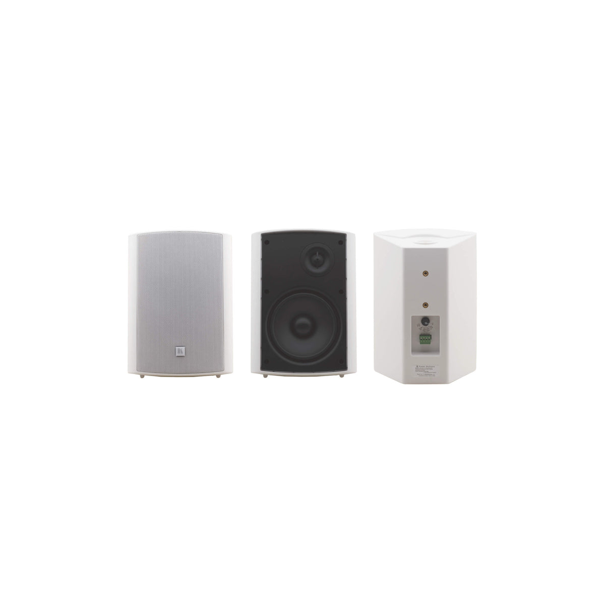 Kramer Galil 6.5-Inch 2-Way On-Wall Speakers with 40W RMS 110W Program Power (Pair, Black)