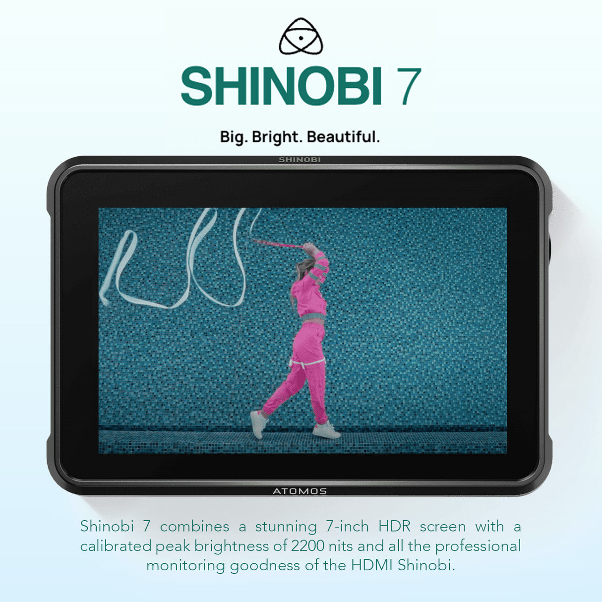 Atomos Shinobi 7-Inch 4K HDMI HDR Photo and Video Monitor Bundle