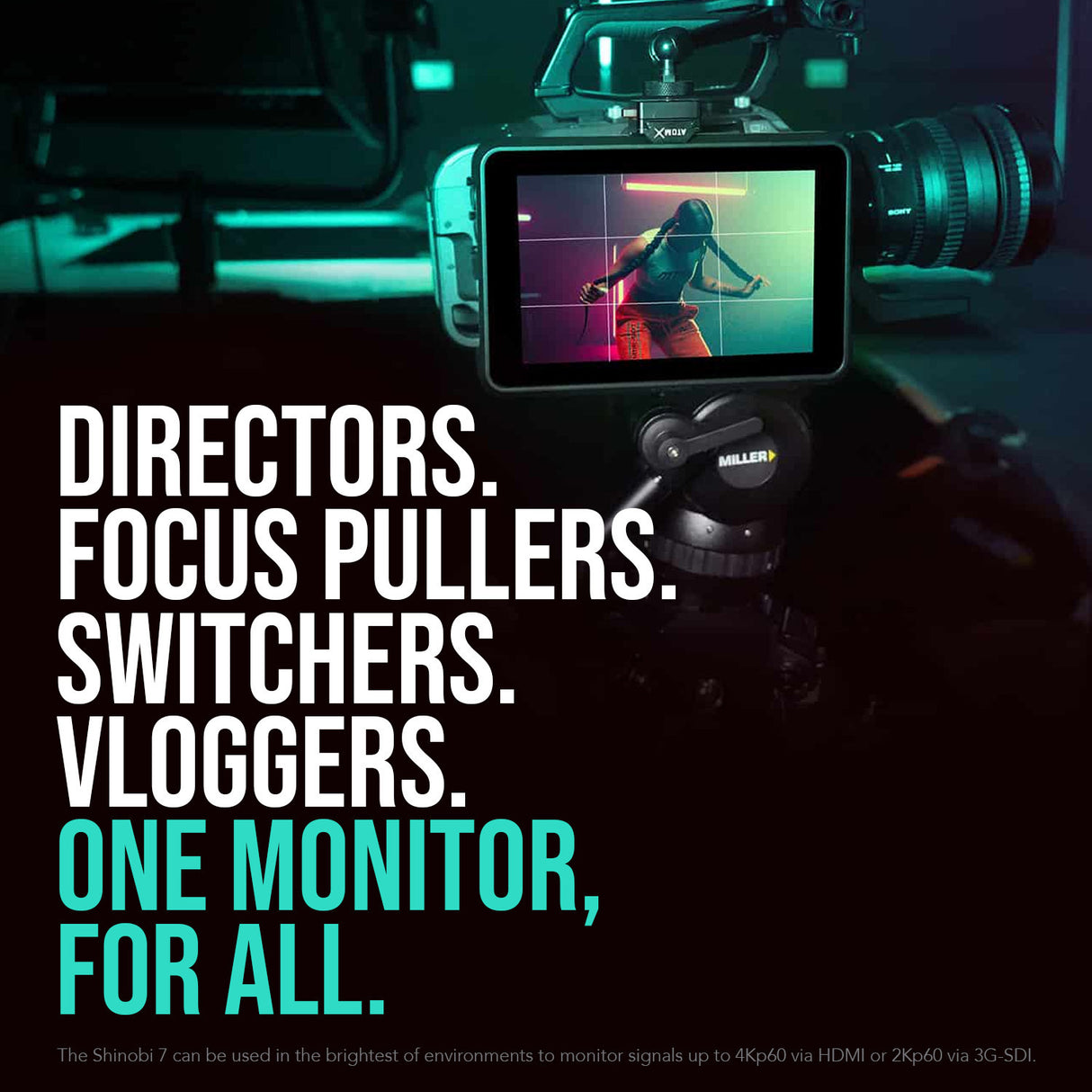 Atomos Shinobi 7-Inch 4K HDMI HDR Photo and Video Monitor Bundle