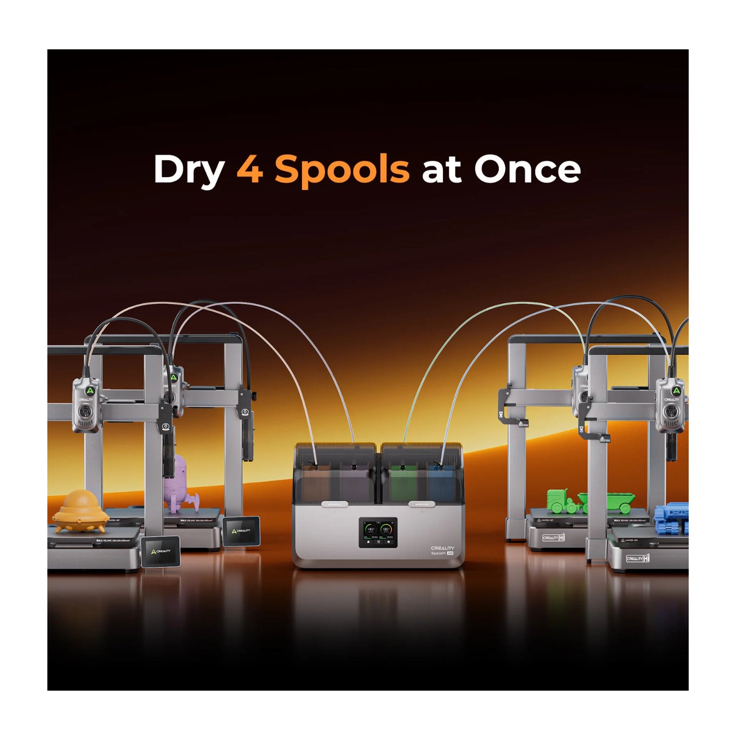 Creality SpacePi X4 Filament Dryer with Dual PTC Heaters – Focus