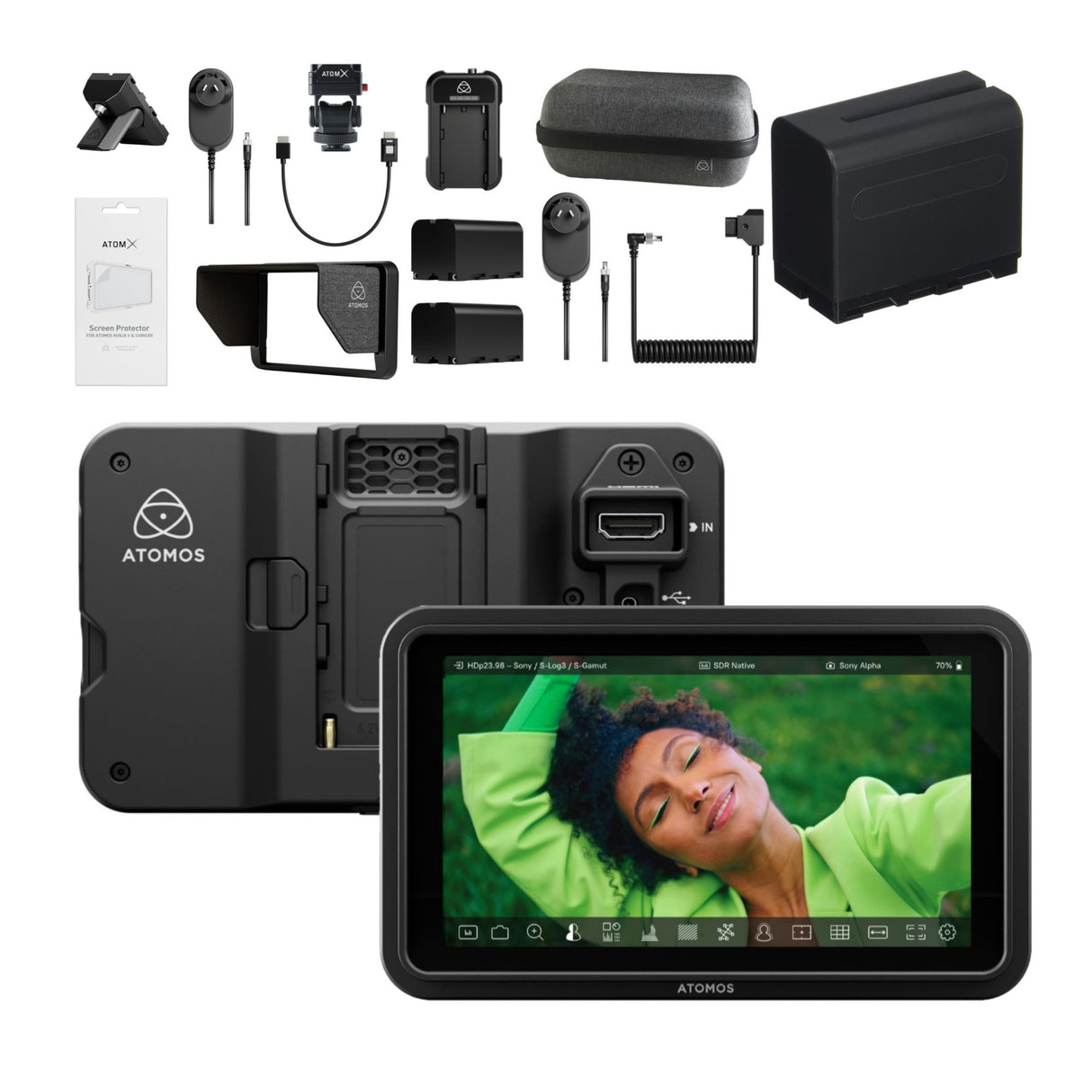 Atomos Shinobi II 5-Inch HDMI 4K Monitor Bundle