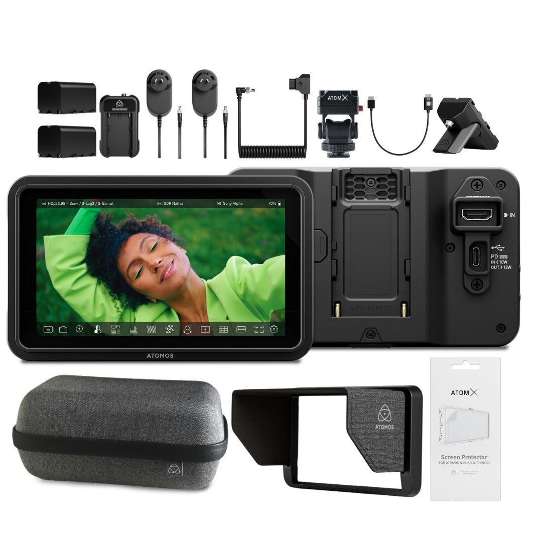 Atomos Shinobi II 5-Inch HDMI 4K Monitor Bundle with Creator and Power Kit