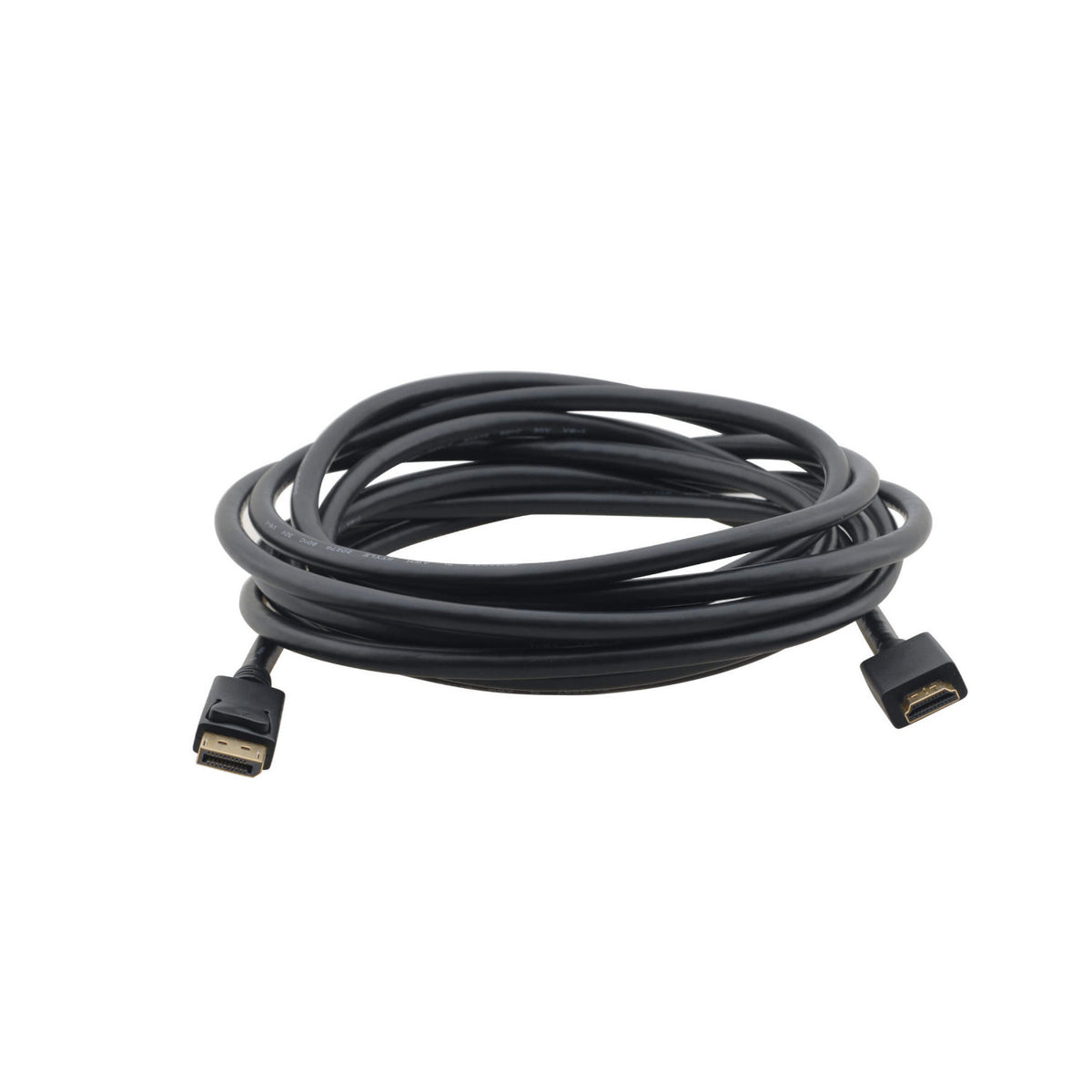 Kramer 15ft DisplayPort (M) to HDMI (M) Cable - Dual-Mode Video Connection for Monitor and Displays
