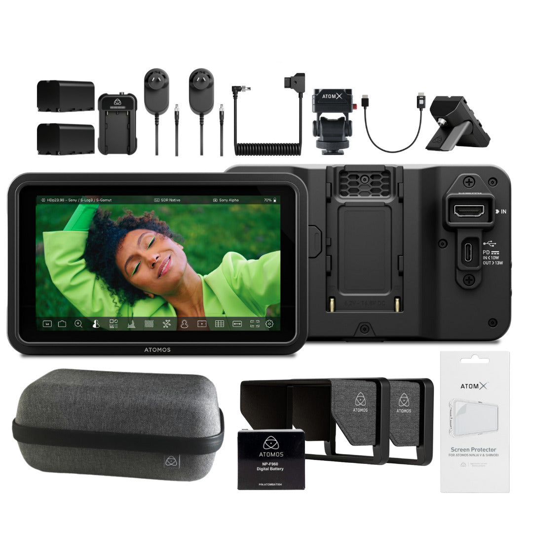 Atomos Shinobi II 5-Inch HDMI 4K Monitor with Atomos 5-inch Creator Kit Bundle