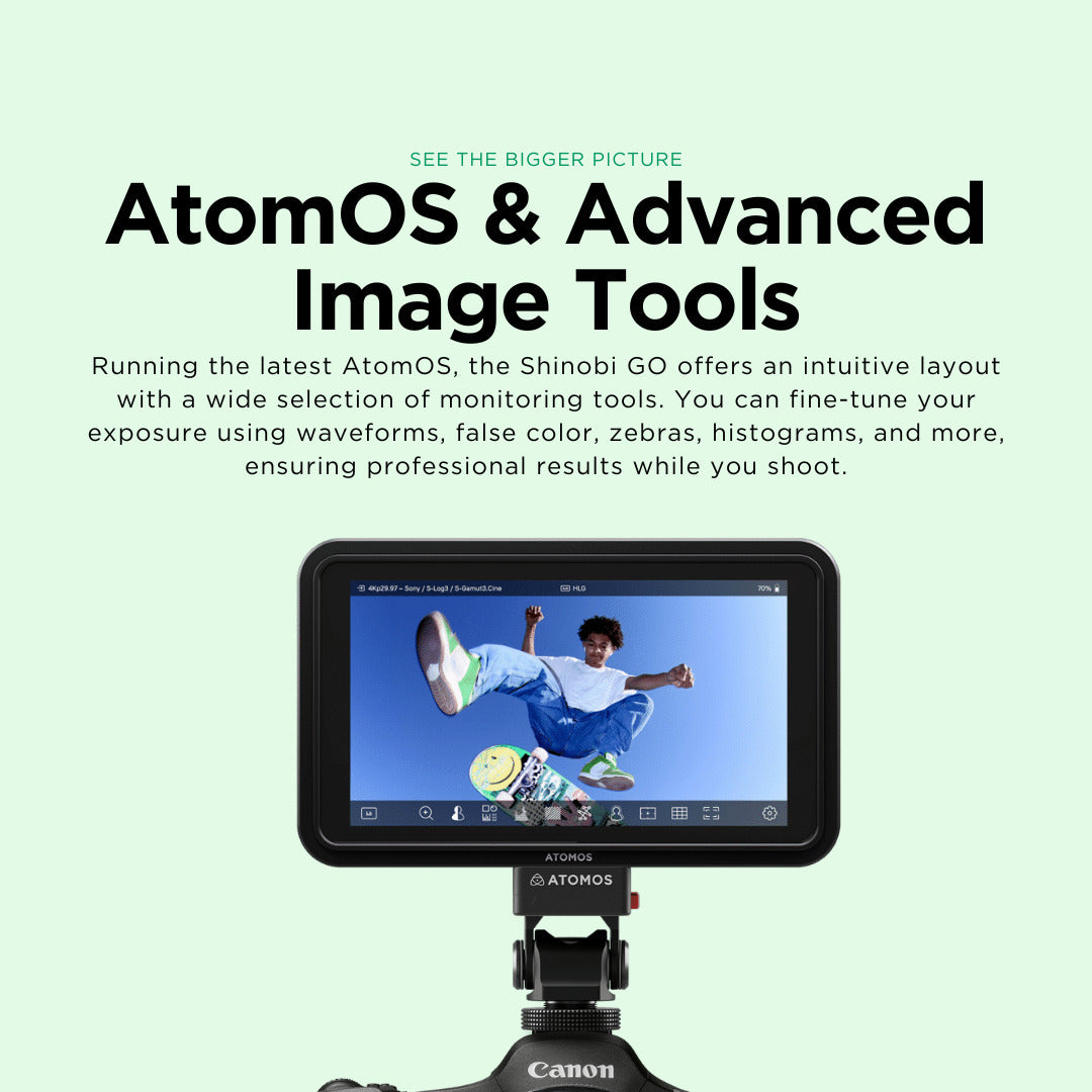 Atomos Shinobi GO 5.2-inch HDR Touchscreen Camera Monitor Bundle
