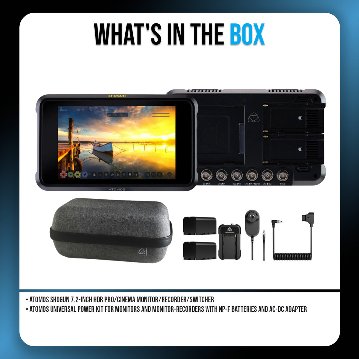 Atomos Shogun 7.2-Inch HDR Pro/Cinema Monitor/Recorder/Switcher Bundle