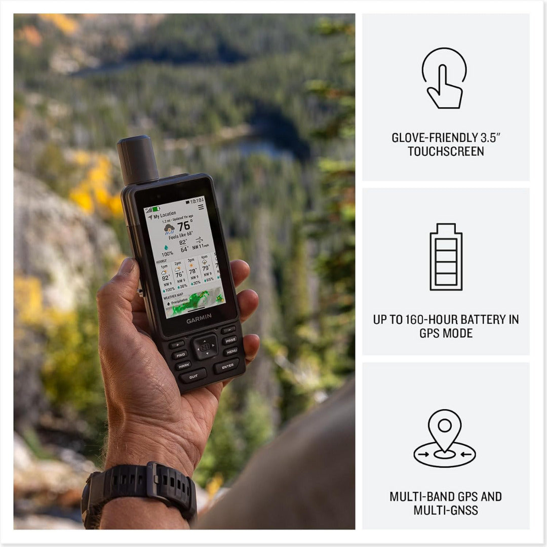 Garmin GPSMAP H1 Premium Handheld GPS Navigator Bundle with 128GB MicroSD Card