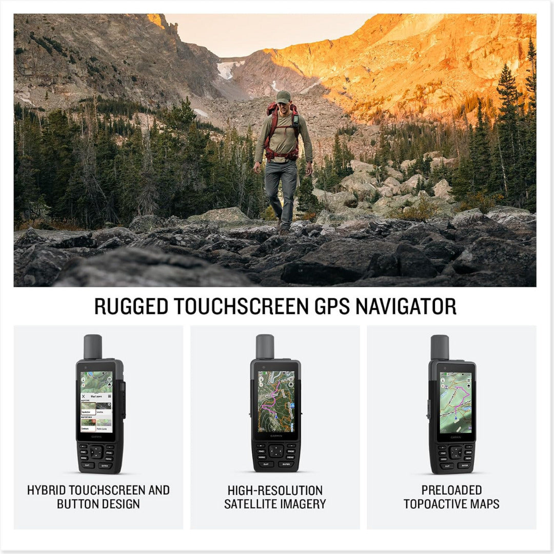 Garmin GPSMAP H1 Premium Handheld GPS Navigator Bundle with 128GB MicroSD Card