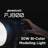 Westcott FJ800 800W Compact Touchscreen Strobe with FJ Pro AC, DC Battery Bundle