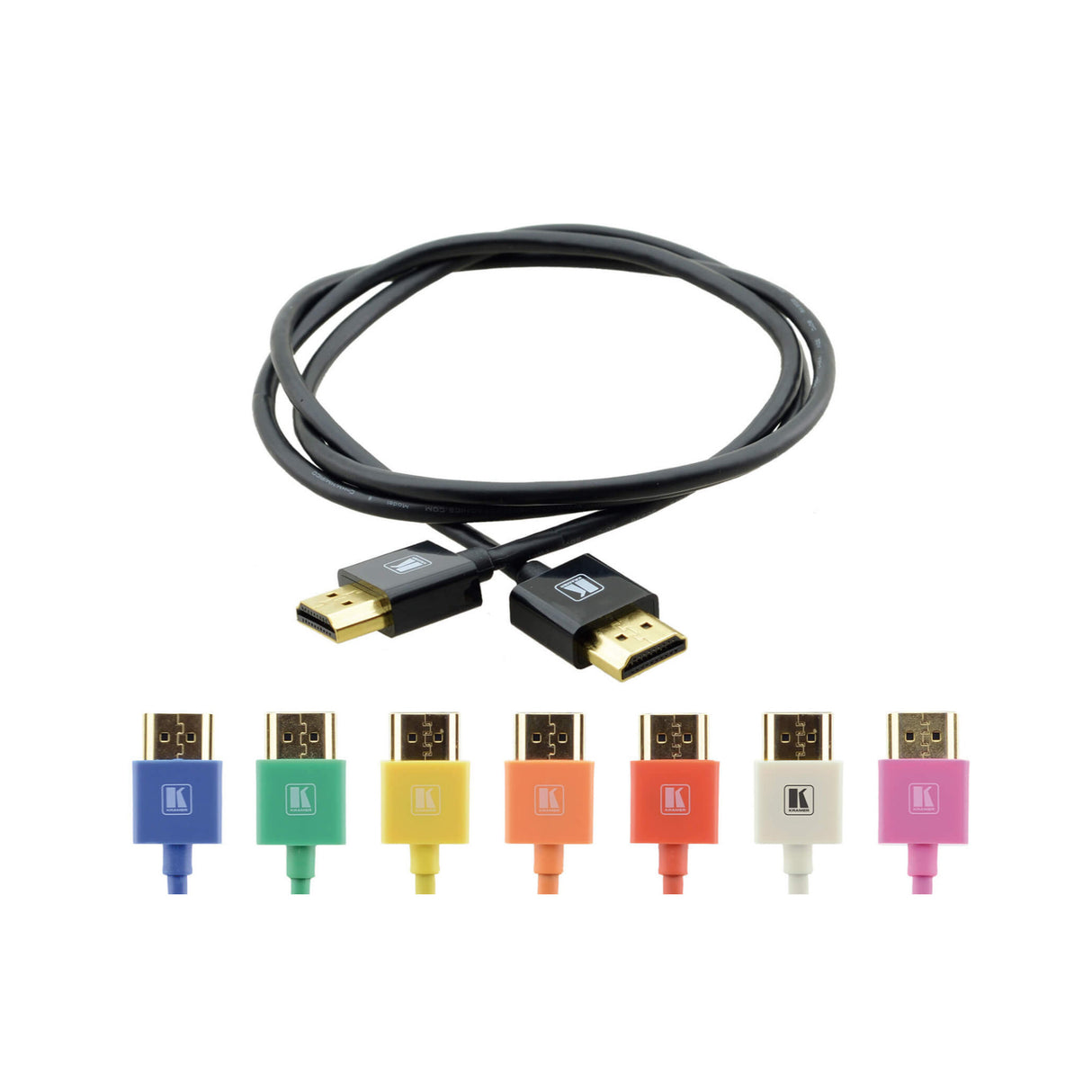 Kramer UltraSlim Flexible HighSpeed HDMI Cable with Ethernet - 0.30m (1ft)