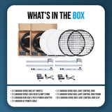 Amaran Verge Max Kit-White and Amaran Verge Max Light Control Grid Bundle