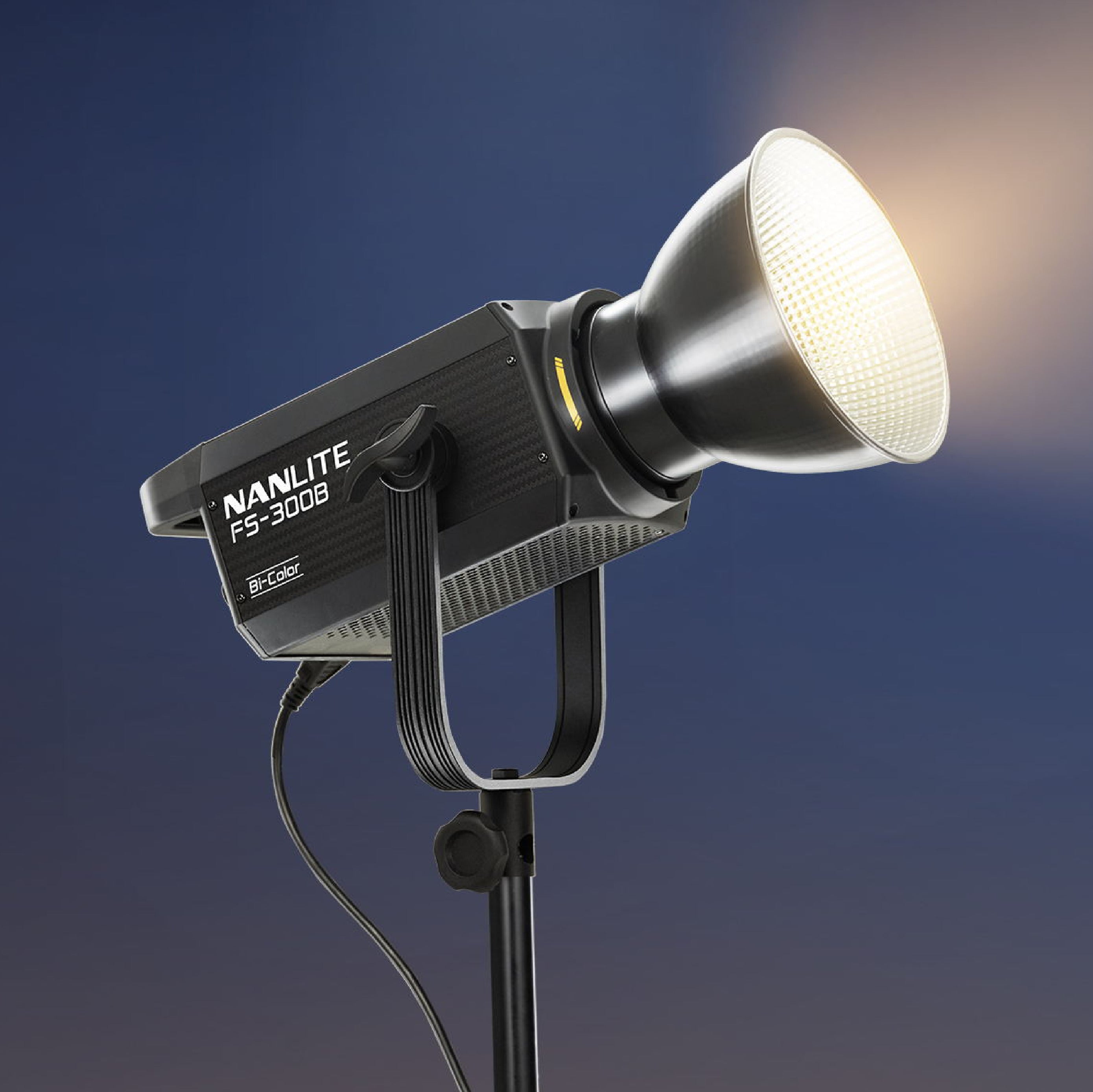 Nanlite FS-300B Bi-Color LED Monolight with Parabolic