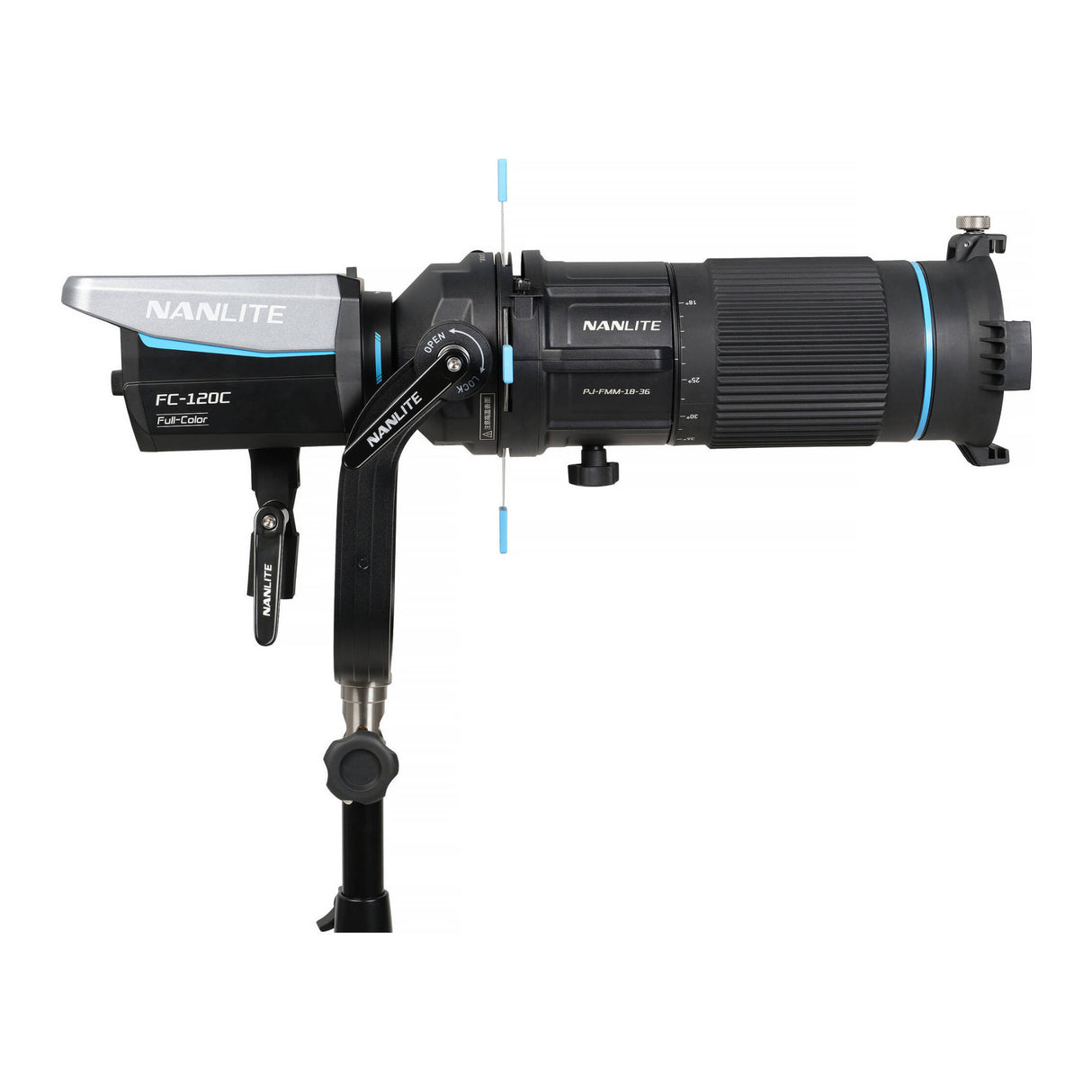 Nanlite FS-60B LED Studio Spotlight and FM Mount Projection Attachment Bundle