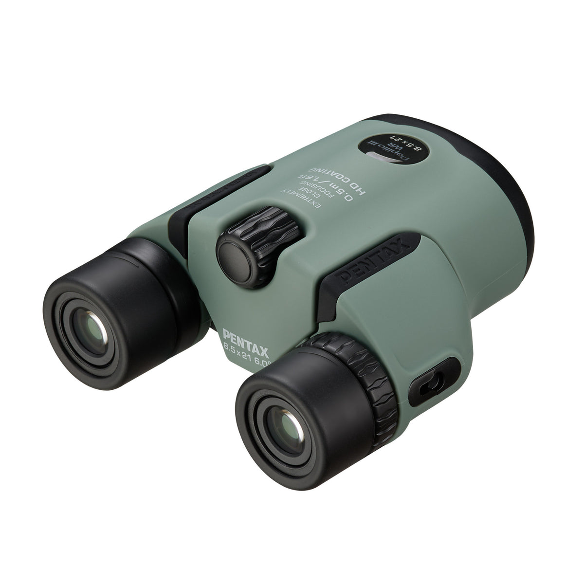 Pentax Papilio III 8.5x21 WR Binoculars with HD Coated 50cm Close Focus (Olive)