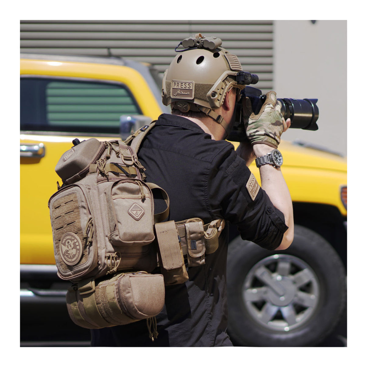 Hazard 4 Jelly Roll Large Padded Lens Case with Modular Webbing (Coyote)