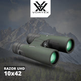 Vortex 10x42 Razor UHD Binoculars with GlassPak Pro Harness