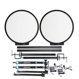 Amaran Verge Max Lighting Kit Bundle - Charcoal and 2 Black Stand Adapter Bundle